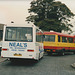 Neal's Travel M373 VER and Eastern Counties M372 XEX  in Mildenhall - 4 Nov 1994