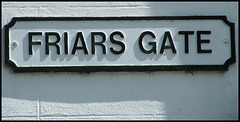 Friars Gate street sign