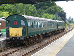 Class 205 (3H) DEMU at Okehampton (1) - 15 July 2017