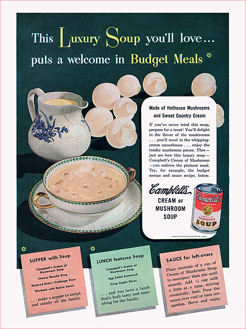 Campbell's Soup Ad, 1949