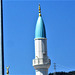 One of the mosque turrets