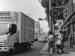 Corner of the busy intersection