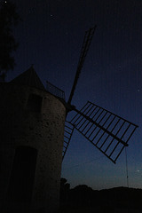 le moulin à vent de Collioure, la nuit