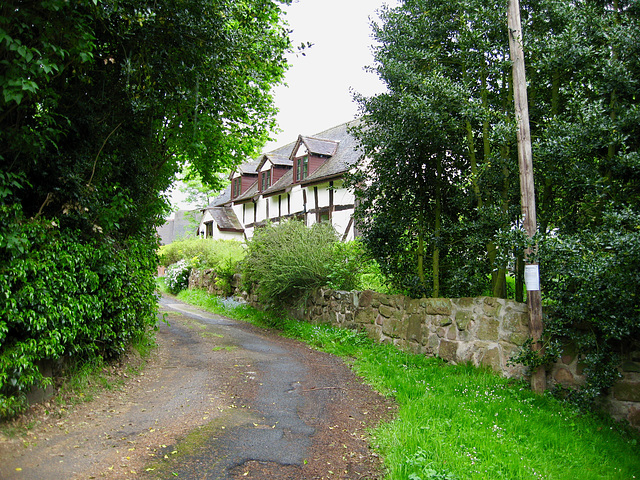 Cottages near the Church of St. Peter in Worfield