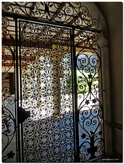 Embroidered gate