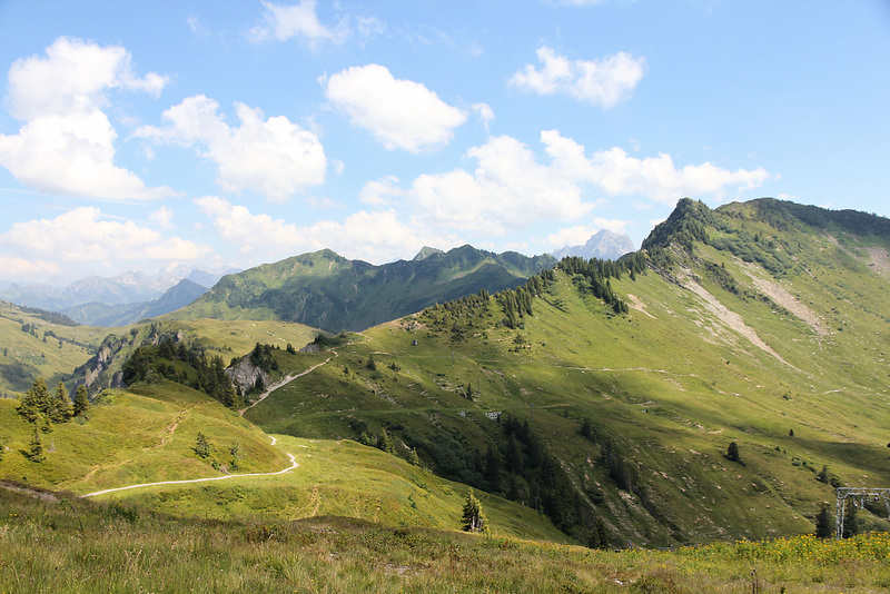 Blick auf die Berge vom  Bregenzerwald und Allgäu