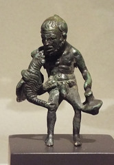 Bronze Statuette of a Dwarf with a Rooster and a Lagynos in the Metropolitan Museum of Art, July 2016
