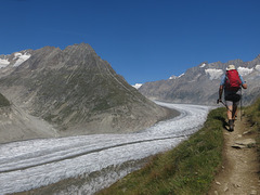 Le long du Glacier d'Aletsch (Valais, Suisse)