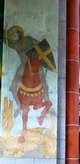 DE - Bad Breisig - St. Viktor in Oberbreisig, Wandmalerei aus dem 14. Jh.