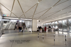 Farringdon Simon Periton's Avalanche on the lower concourse 25 2 2023