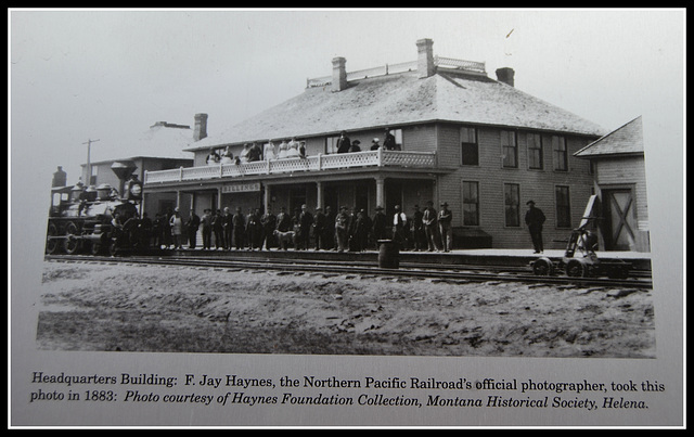 Estación del ferrocarril de Billings en 1883