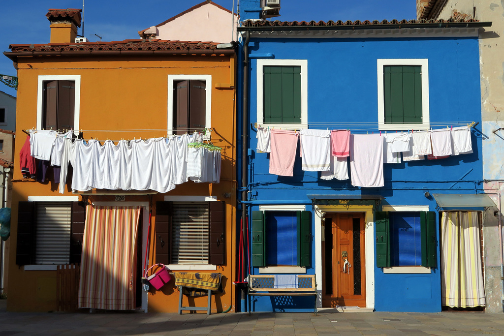 Orange & Blue Houses