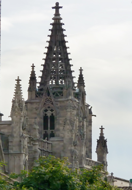 Barcellona : un campanile della cattedrale