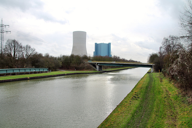 Dortmund-Ems-Kanal bei Datteln / 5.01.2018