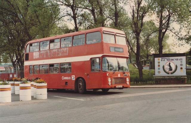 Cambus 721 (YNG 212S) at RAF Mildenhall – 25 May 1985 (19-8)