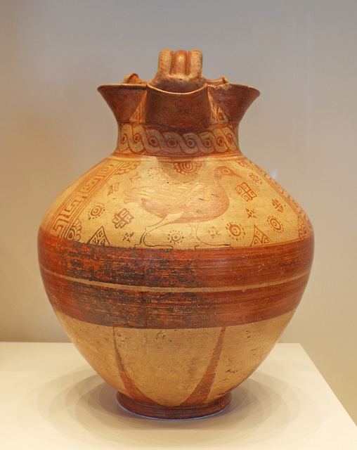 Trefoil Oinochoe with a Waterbird in the Getty Villa, June 2016