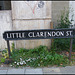 Little Clarendon Street sign