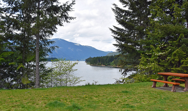 Die Bank in Vancouver Island