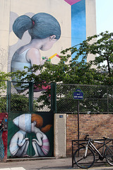 Grande fresque  de l'artiste Seth " La Maison de Cécile "