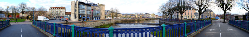 BELFORT: Vue panoramique depuis le pont des Arts 02.