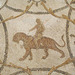 Detail of a Mosaic from Utica with Erotes on a Panther and a Lion in the Bardo Museum, June 2014