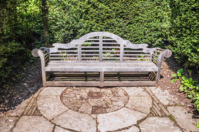 Sissinghurst bench at Hestercombe