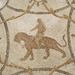 Detail of a Mosaic from Utica with Erotes on a Panther and a Lion in the Bardo Museum, June 2014