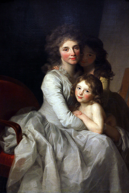 Sophie Muller et ses deux filles - Huile sur toile d'August Tischbein Sophie Muller et ses deux filles - Huile sur toile d'August Tischbein