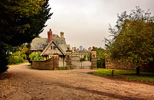 The Manor House and Gate house.