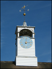 clock and weathervane