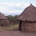 Njemps tribal huts on a farm in Kenya