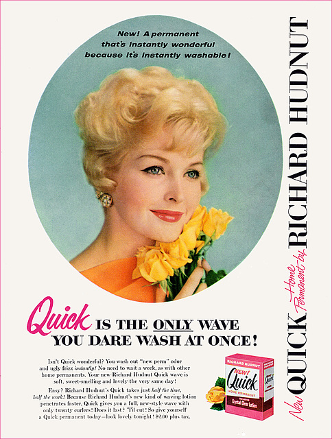 Quick Home Permanent Ad, c1955