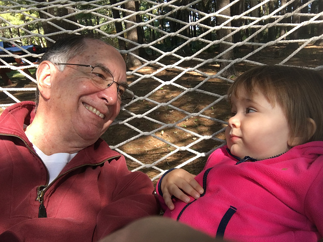 Hanging in the hammock with Stella