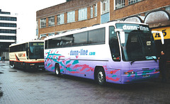 Dunn-Line W394 PRC and First Cymru 116 (S116 PRC) in Cardiff – 26 Feb 2001 (456-25)