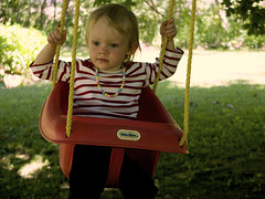 Dreamy Swing Girl Under the Greenwood Tree