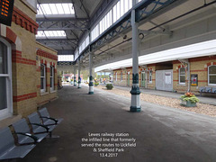 Lewes station former Uckfield platforms 13 4 2017