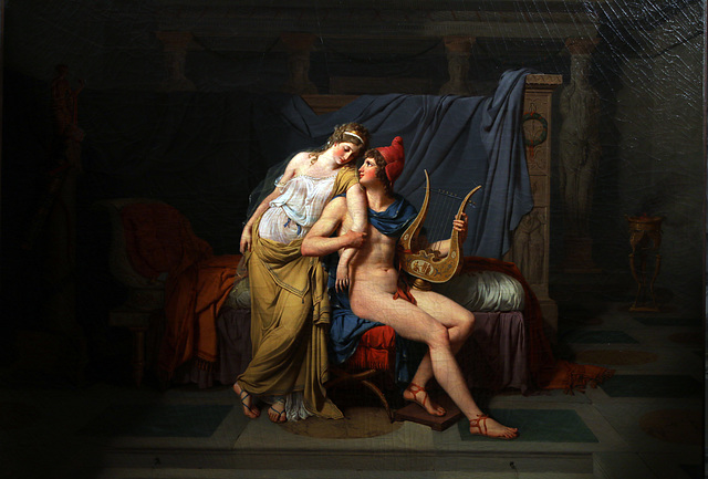 Pâris et Hélène - Huile sur toile de Jacques-Louis David