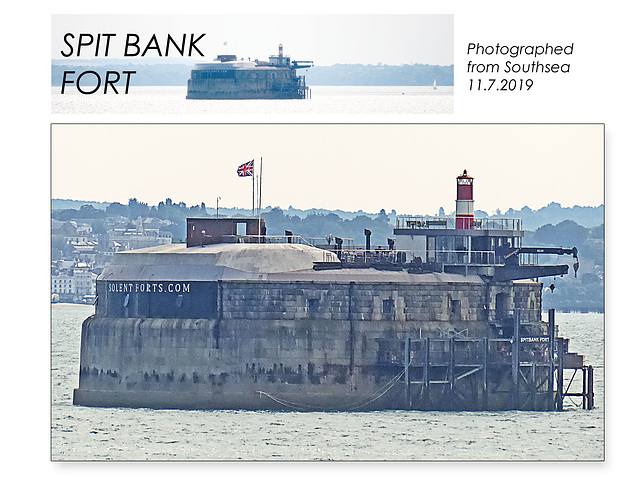 Spit Bank Fort from Southsea 11 7 2019