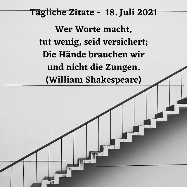 Tägliche Zitate - 18. Juli 2021