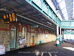 Lewes station offices under booking hall and bridge 17 1 2018