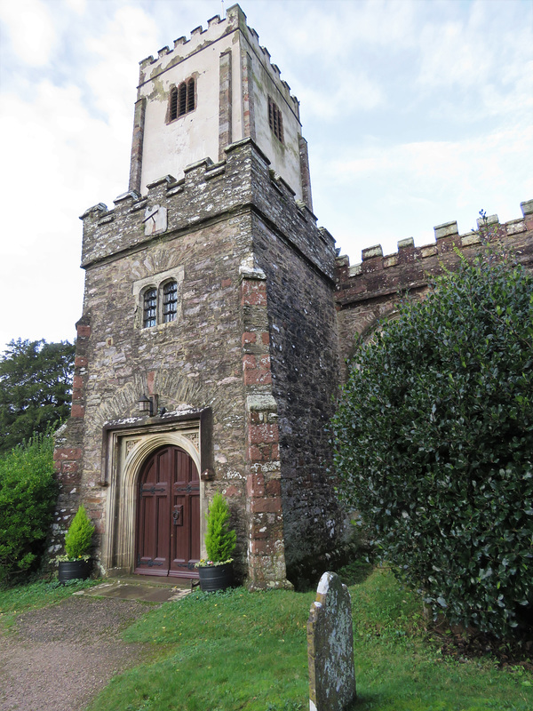 berry pomeroy church, devon  , c16 porch and tower