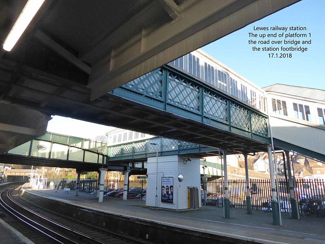 Lewes station platform 1 up end 17 1 2018