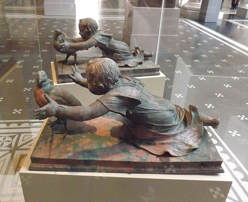 Bronze Statues of Girls Chasing Partridges in the Metropolitan Museum of Art, May 2015