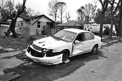 East New Orleans, LA 6 months after Hurricane Katrina (FEMA trailer in the background)