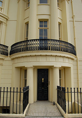 Porch, Brunswick Square, Hove, East Sussex