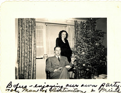 My parents' first Christmas, 1946