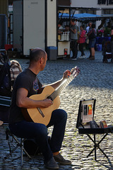 Wurststand mit Musik