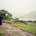 Looking over Ullswater towards Gowbarrow Bay from near Howtown (Scan from May 1993)