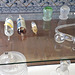 Pharmacy equipment in glass.