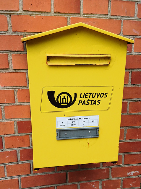 Post in Skruzdynės, Litauen